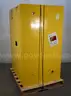 Lot of (2) ULINE 45-Gallon Flammable Liquid Storage Cabinet