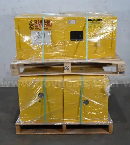 Lot of (3) ULINE 12-Gallon Flammable Liquid Storage Cabinets