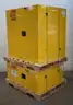 Lot of (4) ULINE Flammable Liquid Storage Cabinets