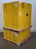 Lot of (4) ULINE Flammable Liquid Storage Cabinets
