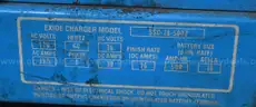 Lot of (5) Forklift Battery Chargers