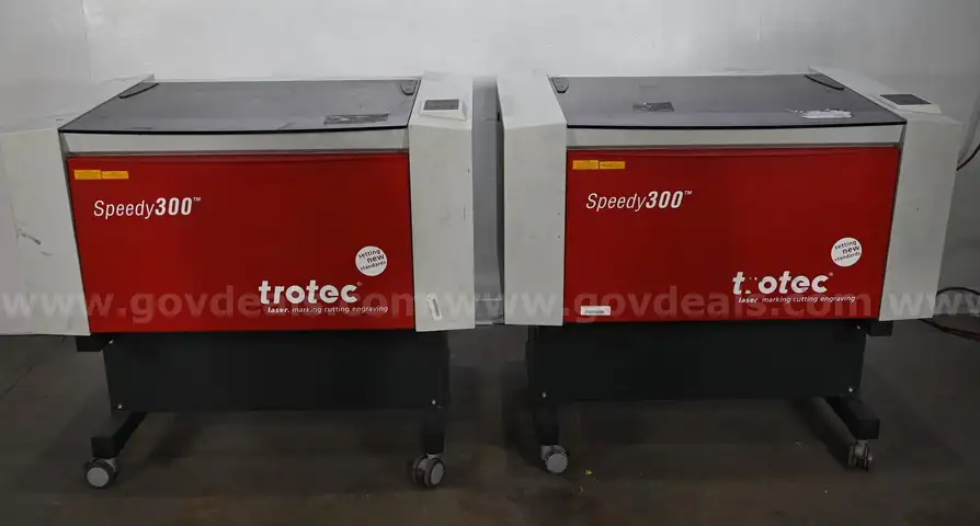 Lot of (2) Trotec Speedy 300 Laser Engraving and Cutting Machine