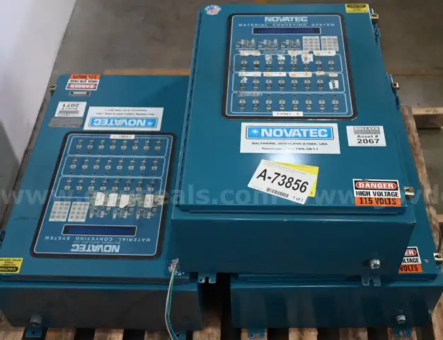 Lot of (3) Novatec MCS-124 Material Conveying System Controller 115V 1PH 0.3 kVA 2.5A