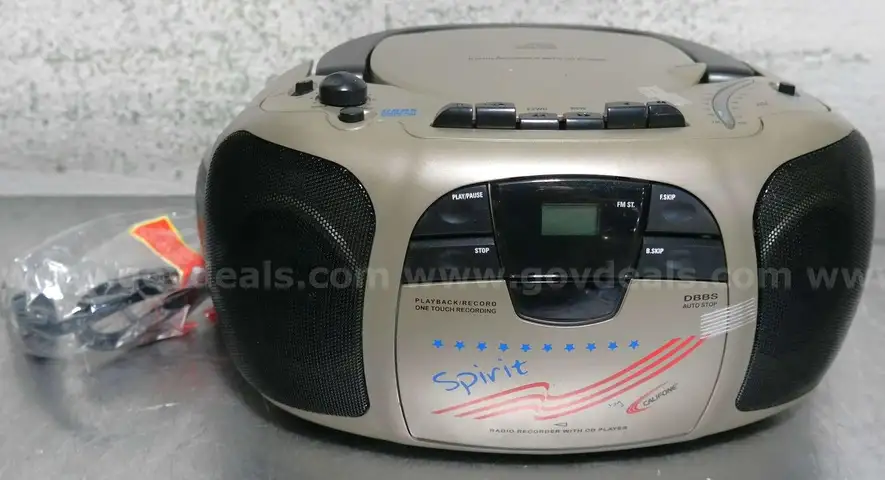 Lot of (14) NEW Califone Spirit 1776 AM/FM Radio CD Cassette Player Boombox