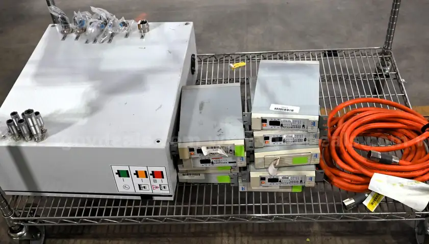 Festo Regulators MS6-LRB-1/2-D5-RG-AS w/ nVent Industrial Enclosure w/ Lot of MISC Electrical Components