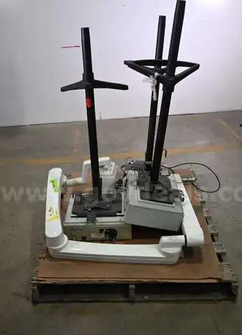 Lot of (3) Luxtec Model 9300XSP Medical Light Source and (1) Planmeca ProX Dental Flexible Intraoral 40" Base Arm