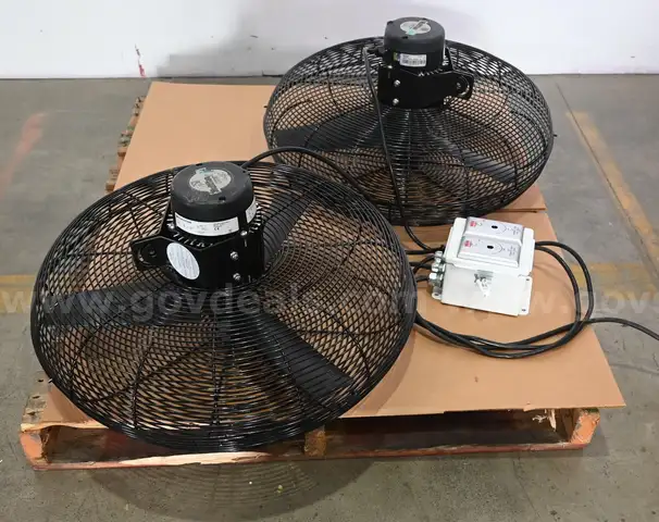 Lot of (2) Multifan 24-Inch Industrial Fan