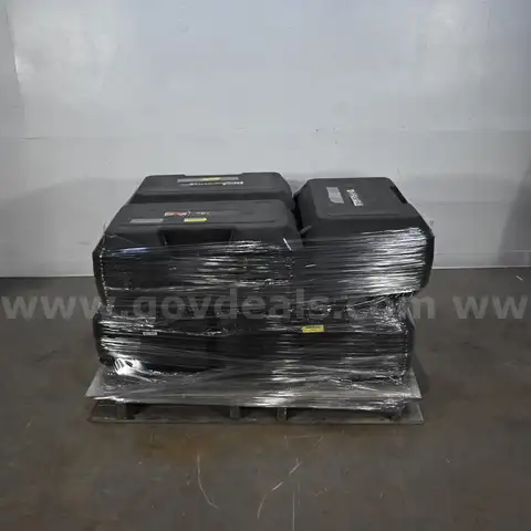 Lot of (6) Interspiro Spiromatic S4 SCBA In Case W/ Operating Instructions