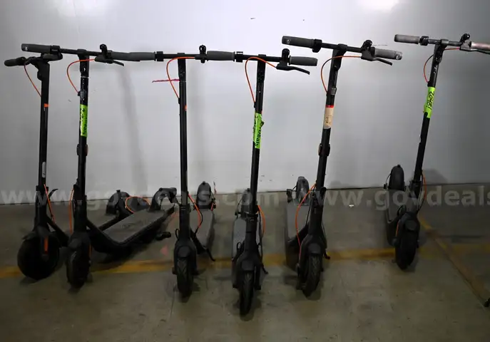 LOT OF (6) Segway Ninebot KICK Electric Scooters for PARTS or REPAIR