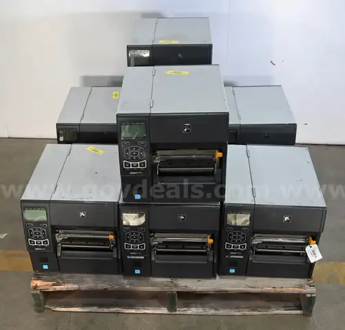 Lot of (8) Zebra ZT420 300dpi Thermal Industrial Barcode Printer