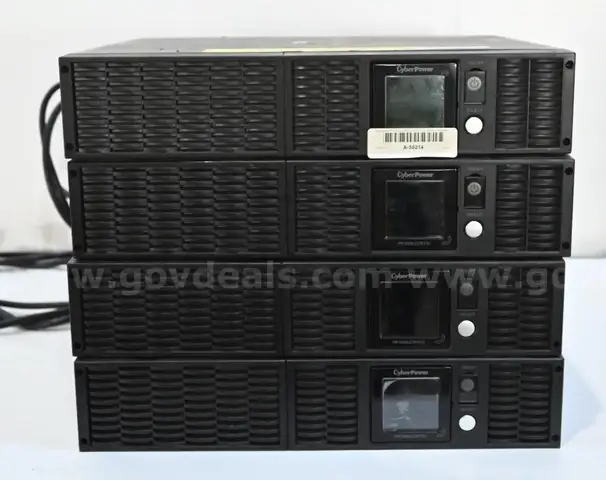 Lot of (4) CyberPower PR1500LCDRT2U Smart App Sinewave UPS Series