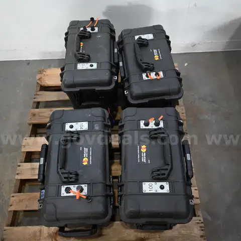 Lot of (4) Pelican 1440 Battery Boxes