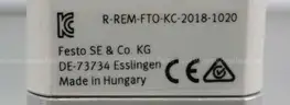 Lot of (10) Festo R-REM-FTO-KC-2018-1020 W/  VPPE-3-1-1/8-10-010-E1