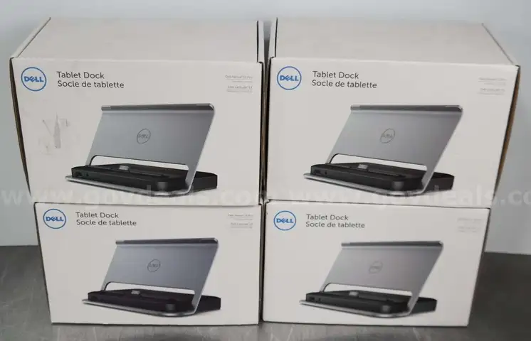 NEW Lot of (4) Dell K10A Tablet Docks For Venue 11 Pro and Latitude 13