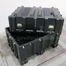 Lot of (2) Pelican Hardigg Single Lid Cases Extra Large with Pallet Feet 45L x 32W x 32H