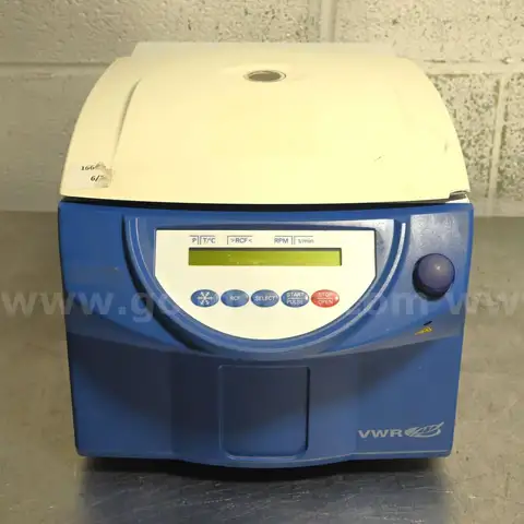 VWR Compact Refrigerated Centrifuge 2405-37 w 15000 RPM rotor