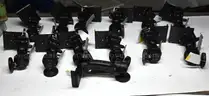 Lot of (13) Manfrotto 3265 Grip Action Ball Tripod Head w/ Quick Release Plate and 11 Manfrotto 222 Joystick Tripod Head