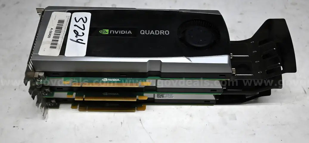 Lot of (3) Nvidia Quadro 6000 Graphics/Video Card/6GB GDDR5/ DVI-I/ 2 x DP