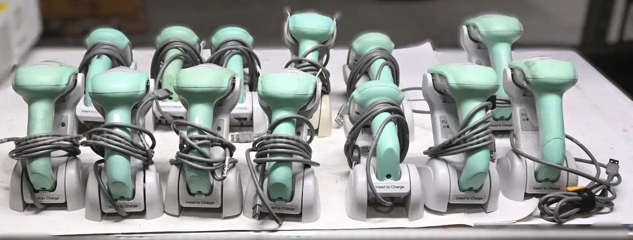 Lot of (13) Datalogic Gryphon 2D Scanner w/ Charging Base
