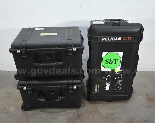Lot of (3) Pelican Hard Case Containers