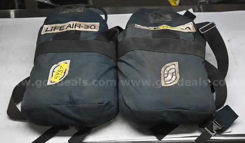 Lot of (2) LifeAir-30 Emergency Escape Breathing Apparatus