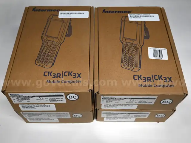 Lot of (4) Intermec CK3R/CK3X Series Rugged Mobile Computers
