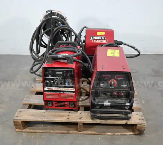 Lot of (2) Welders and (1) Wire Feeder *For parts or repair*