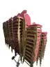 Gold Metal Chairs with Cushioned Bottom and Back (Lot# 2)