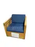 Wood Furniture- Two (2) Chairs with Cushions, One (1) Cabinet, One (1) Table