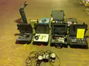 PALLET OF VARIOUS PIECES OF SCORPIO UNDERWATER DIGITAL CAMERA AND SONY CAMERA AND OTHER ACCESSORIES AS WELL!!!