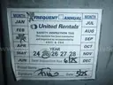 SkyJack Interior Electric Boom Lift Asset Tag# 000060