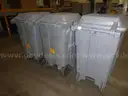 (3) Work Saver Caster Cart 90 Gallon Toters