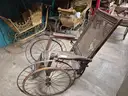 3 Early (antique) wheelchairs
