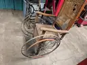 3 Early (antique) wheelchairs
