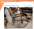 3 Early (antique) wheelchairs