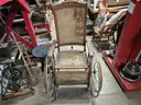 3 Early (antique) wheelchairs