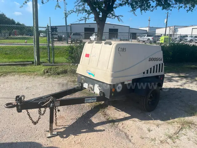 2018 Doosan C185WDZ-T4F Trailer Mounted Air Compressor