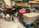 Large lot of Christmas decorations