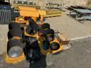 Lot of traffic signals and equipment
