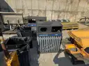 Lot of (2) trash bin containers with removable bins.