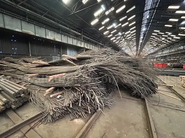 BH9 High Manganese Scrap Steel Round Bar, Hollow Drill-Steel Type, in Processed Dimensions of 5mm Diameter x 12m Lengths