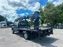 2003 FORD F550 FLAT BED CRANE TRUCK