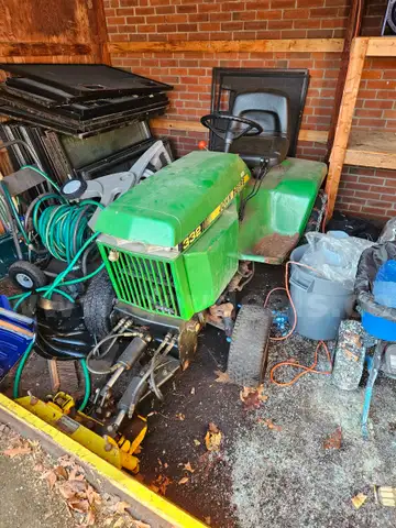 John Deere Tractor with Plow