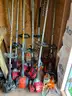 5 Blowers 8 string trimmers 1 hedge trimmer 1 Stihl saw