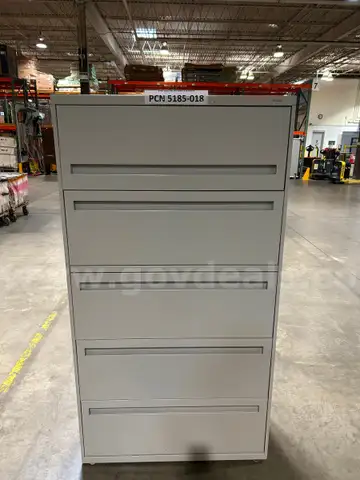 Cabinet, Filing, 5 Drawer, Lateral, Metal