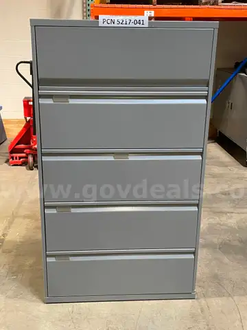 Cabinet, Filing, 5 drawers, Lateral, Metal