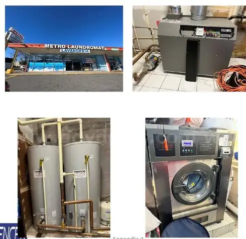 Metro Laundry has closed. Building contents are for auction.