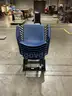 Chair, Office, Guest Chair, Blue, W/Cart, Metal