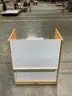 Book Cart, Office, 1-Shelf, 5-Cubbies, Whiteboard, On Wheels, Wood