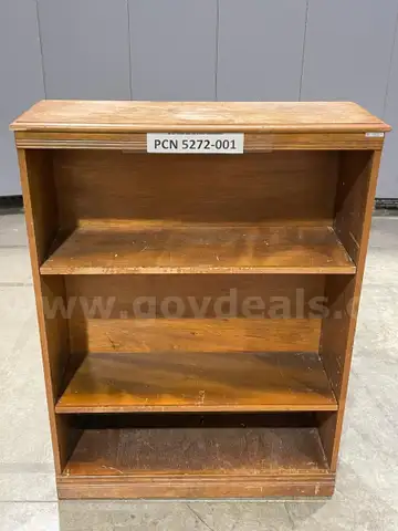Bookcase, Office, 3-Shelves, Wood